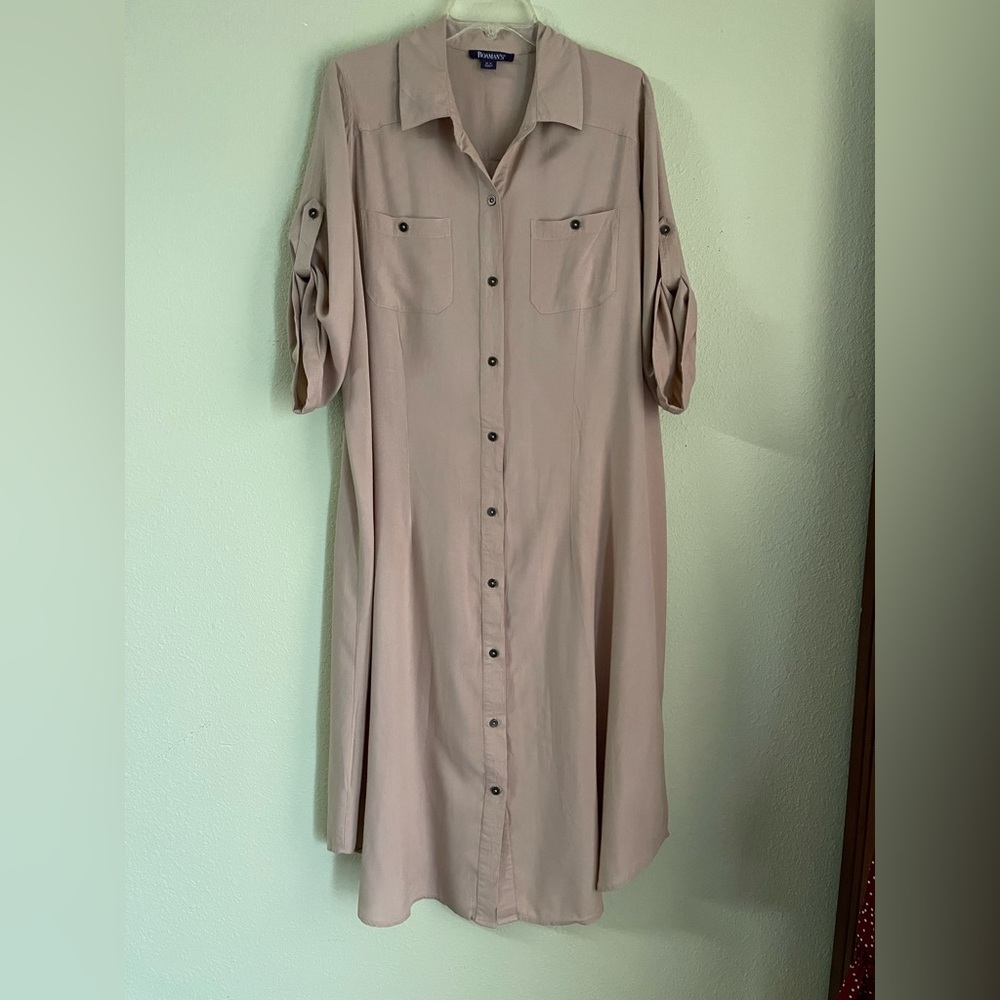 Romans button front dress